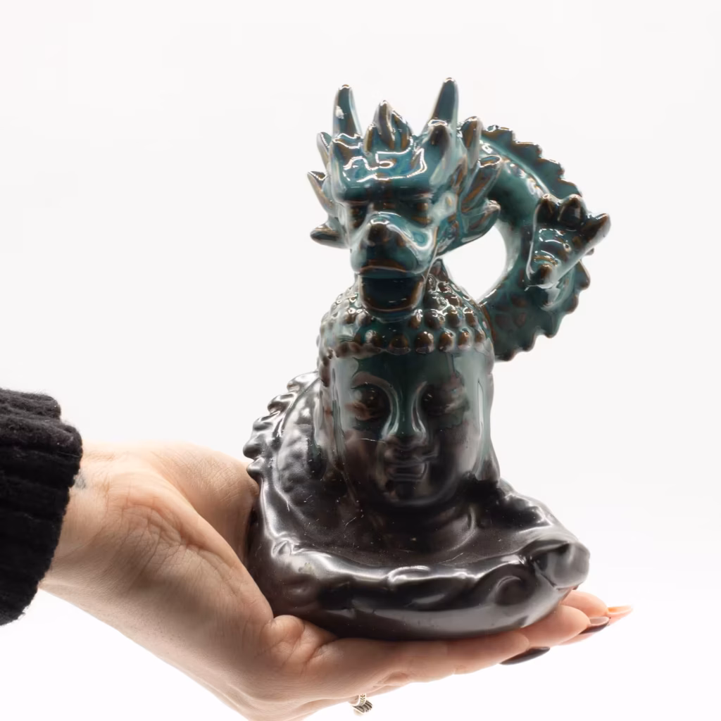 Backflow Incense Burner – Dragon Over Buddha | www.artisangoods.co.uk 2
