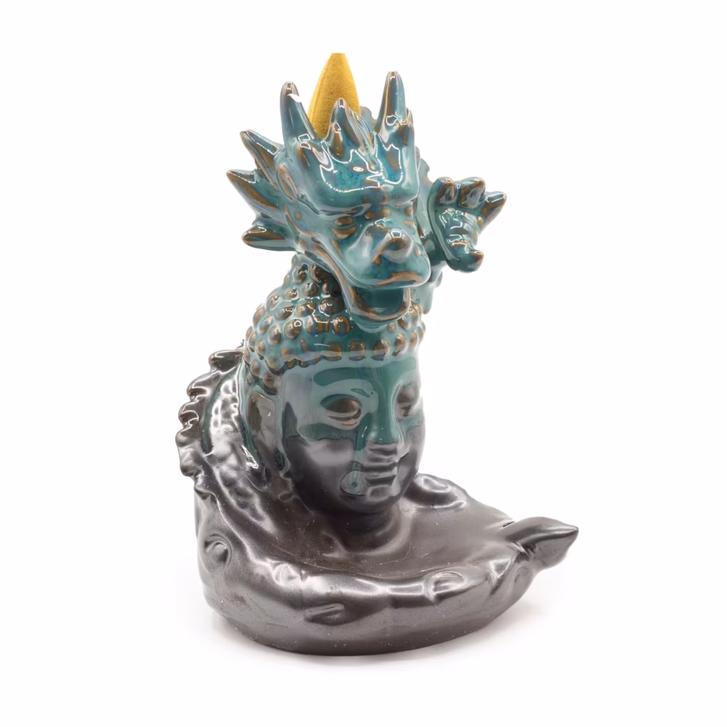 Backflow Incense Burner – Dragon Over Buddha | www.artisangoods.co.uk 5