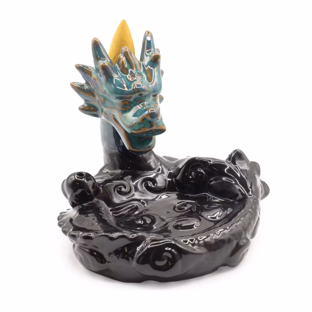 Backflow Incense Burner – Large Dragon Pool | www.artisangoods.co.uk