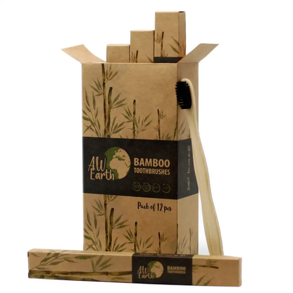 Bamboo Toothbrush – Charcoal Medium Soft | www.artisangoods.co.uk 3