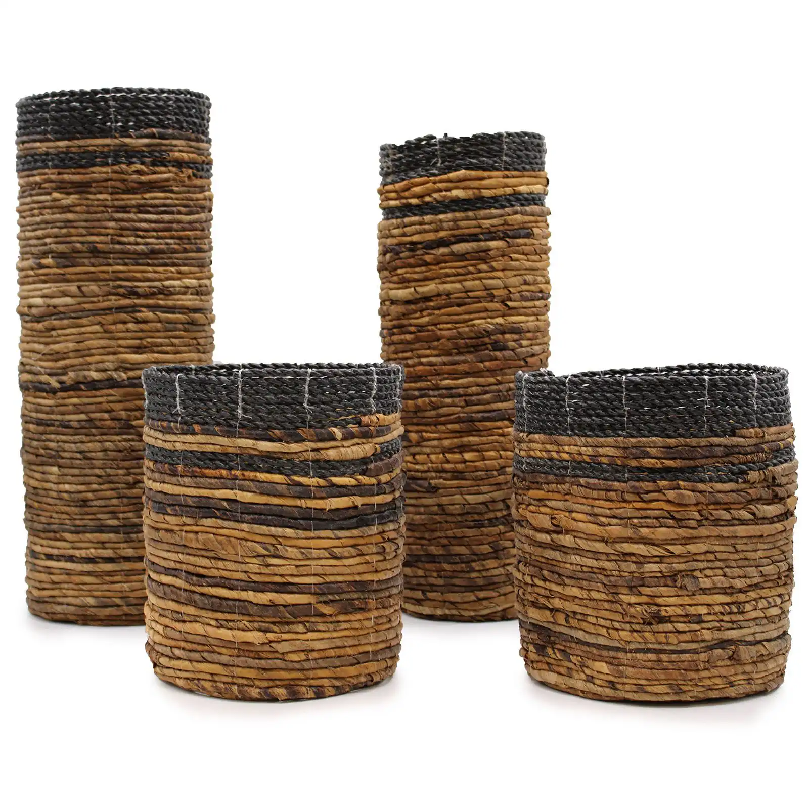 Banana Leaf Set – 2 Vase & 2 Bins | www.artisangoods.co.uk 2 Banana Leaf Set – 2 Vase & 2 Bins | www.artisangoods.co.uk 1