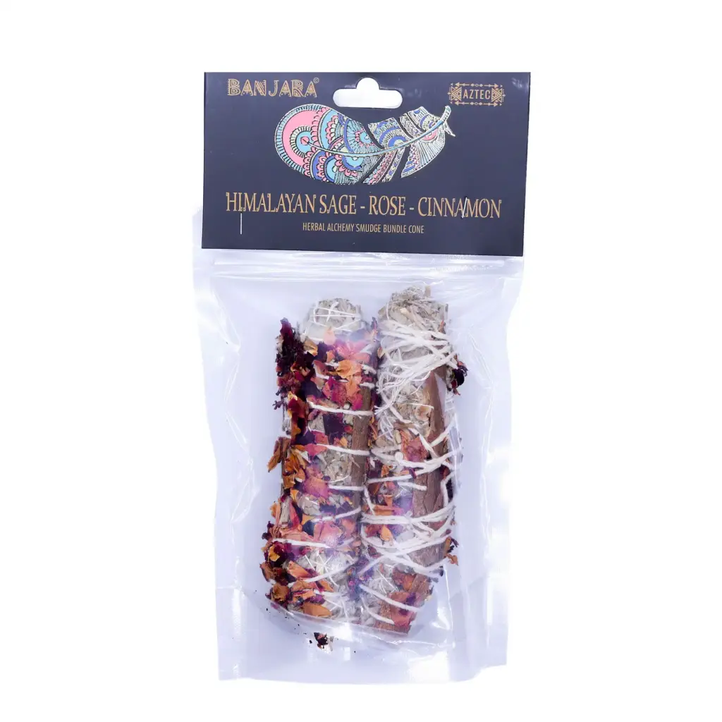 Banjara Smudge – Himalayan Sage, Rose, Cinnamon | www.artisangoods.co.uk 3