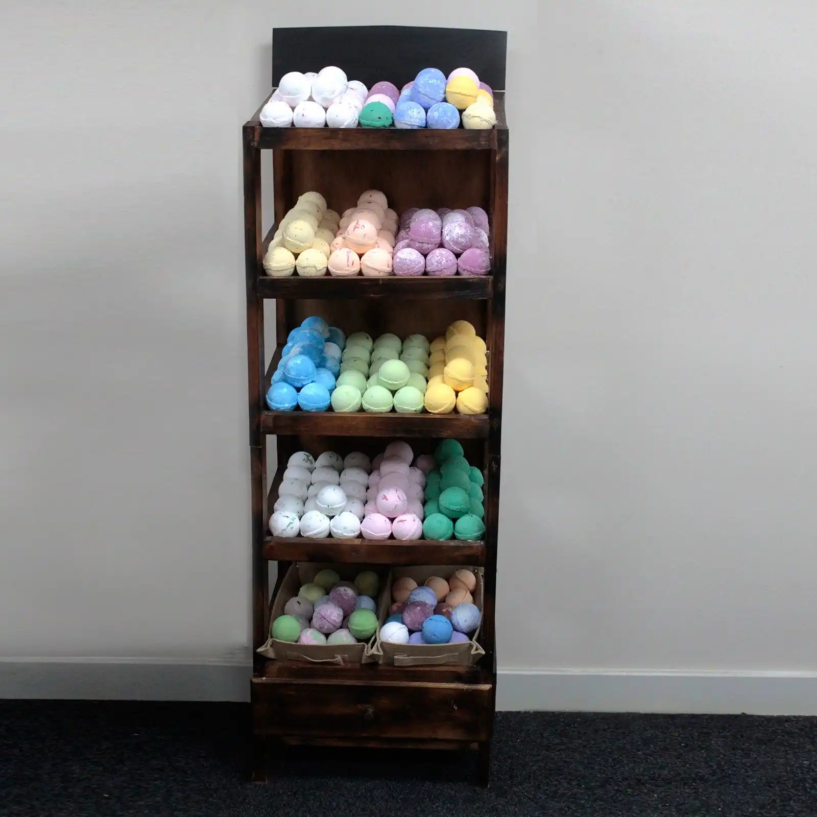 Bath Bomb 5 Shelf Display – Brownwash | www.artisangoods.co.uk 5 Bath Bomb 5 Shelf Display – Brownwash | www.artisangoods.co.uk 4