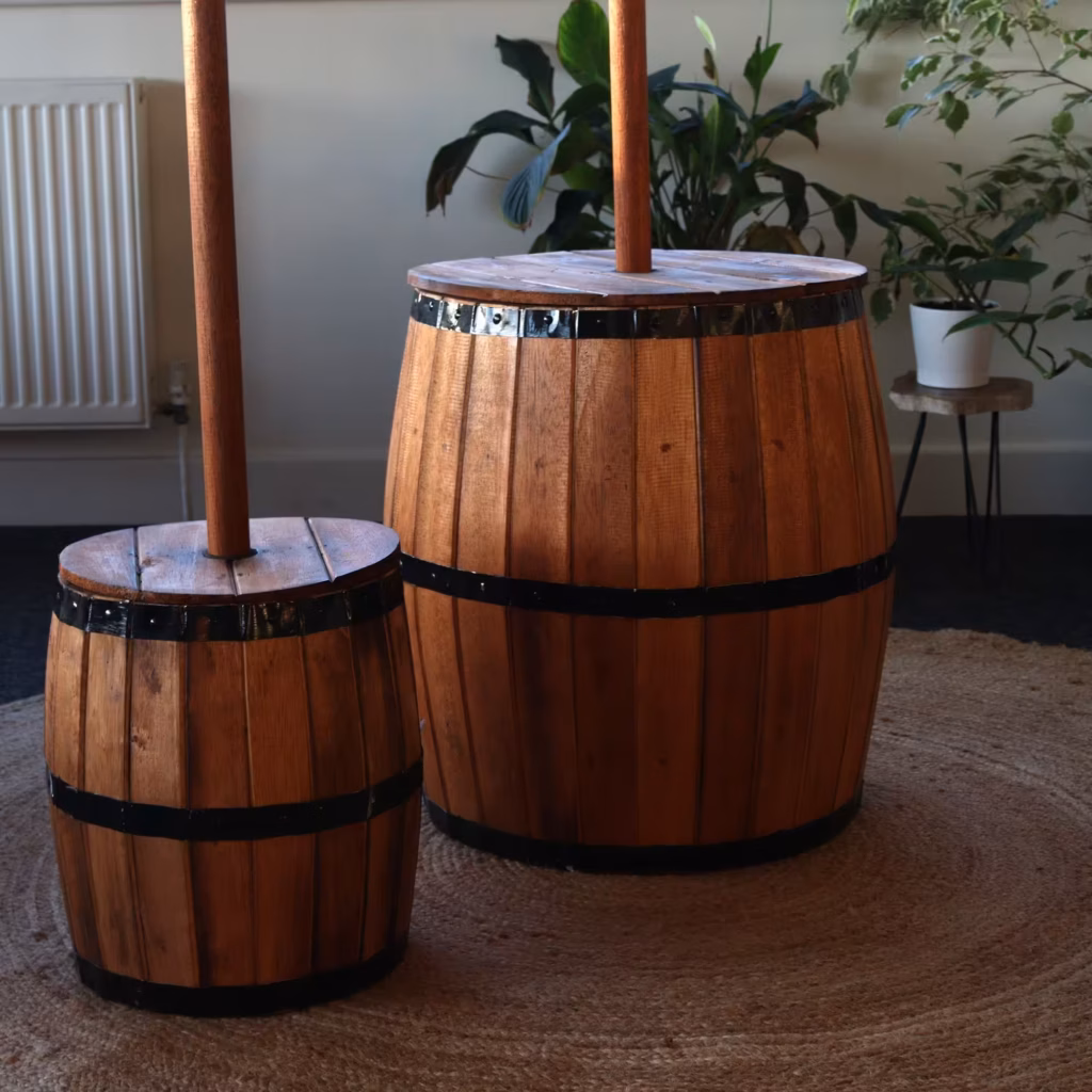 Beer Barrel Stool & Parasol Stand – Natural Wood 38 x 32 cm | www.artisangoods.co.uk 11