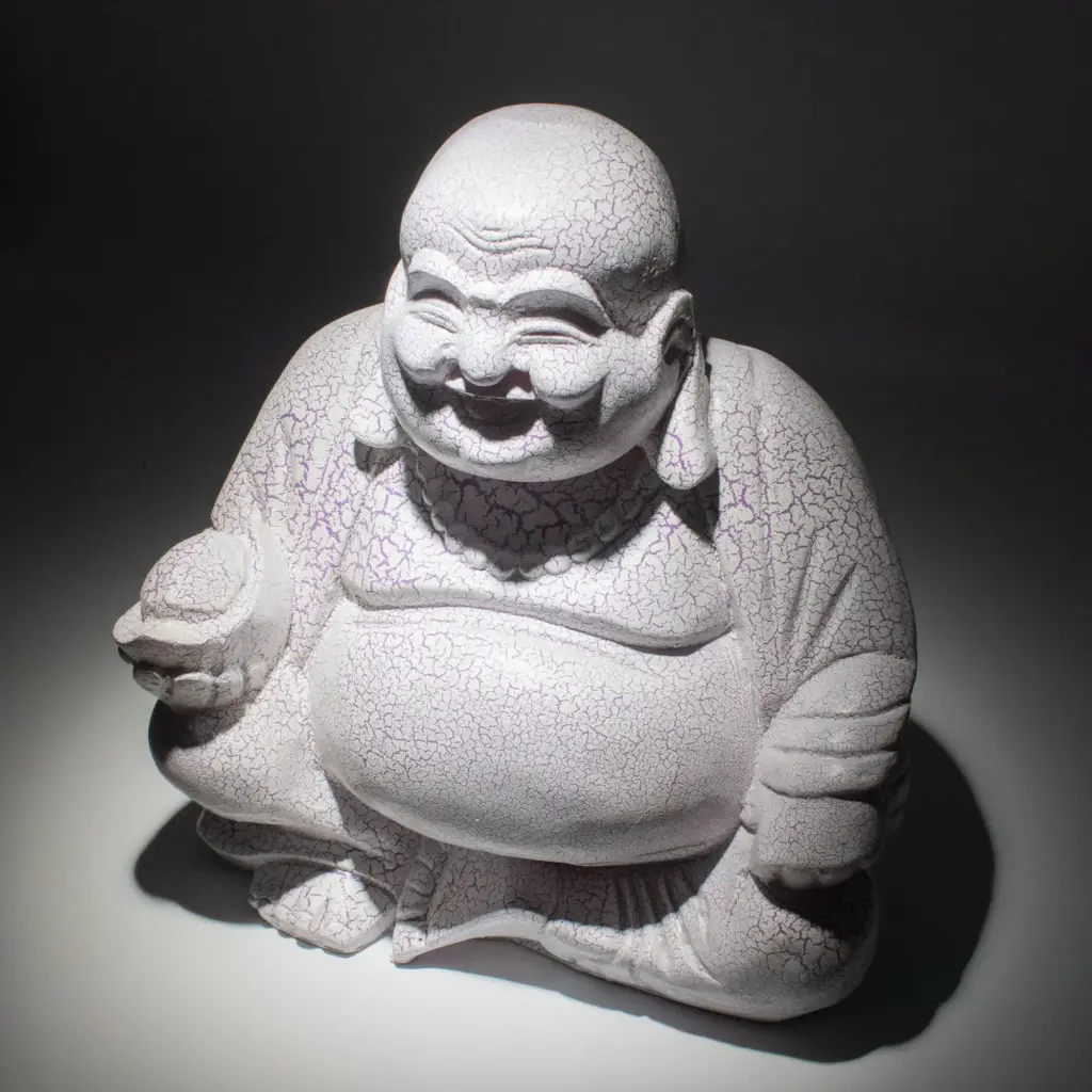 Laughing Buddha Lamp Lavender Crackle – Round Stand | www.artisangoods.co.uk 6 Laughing Buddha Lamp Lavender Crackle – Round Stand | www.artisangoods.co.uk 6