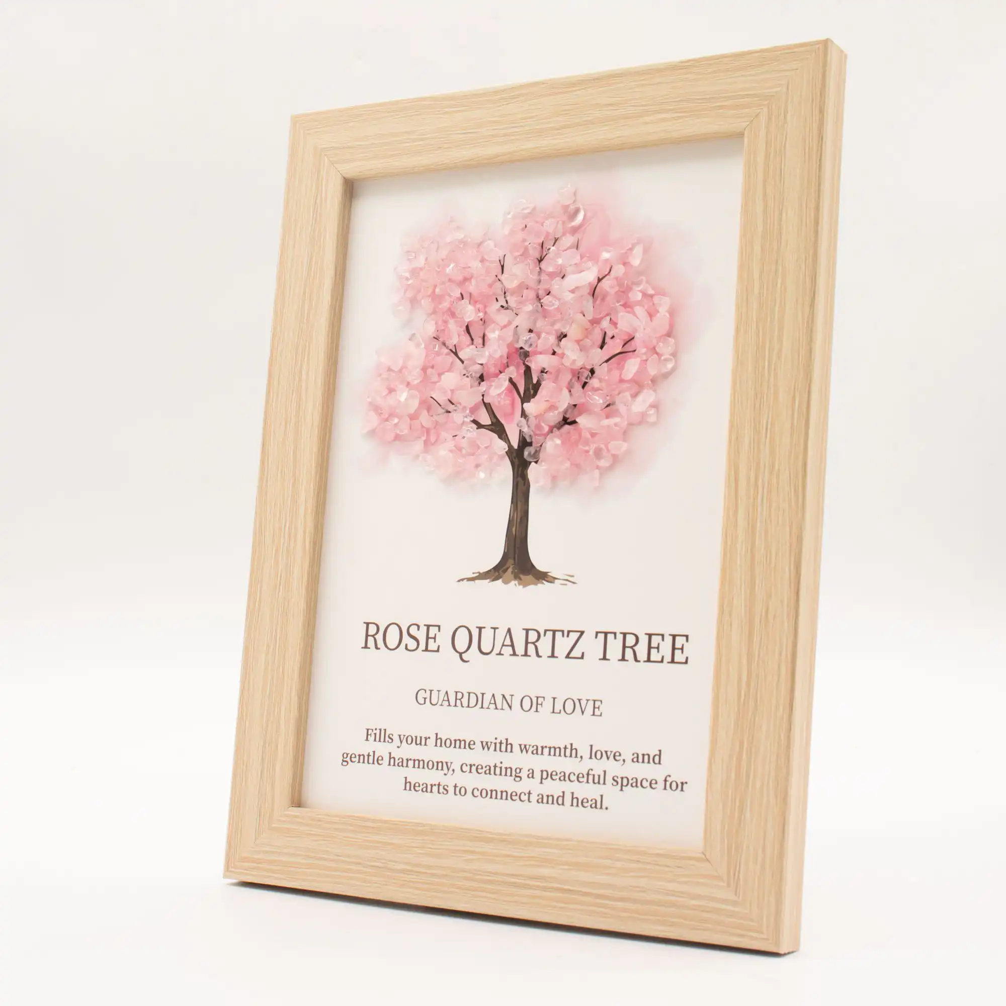 Gemstone Picture – Tree of Life – Rose Quartz (20×14.7x1cm) | www.artisangoods.co.uk 5 Gemstone Picture - Tree of Life - Rose Quartz (20x14.7x1cm) - Image 4