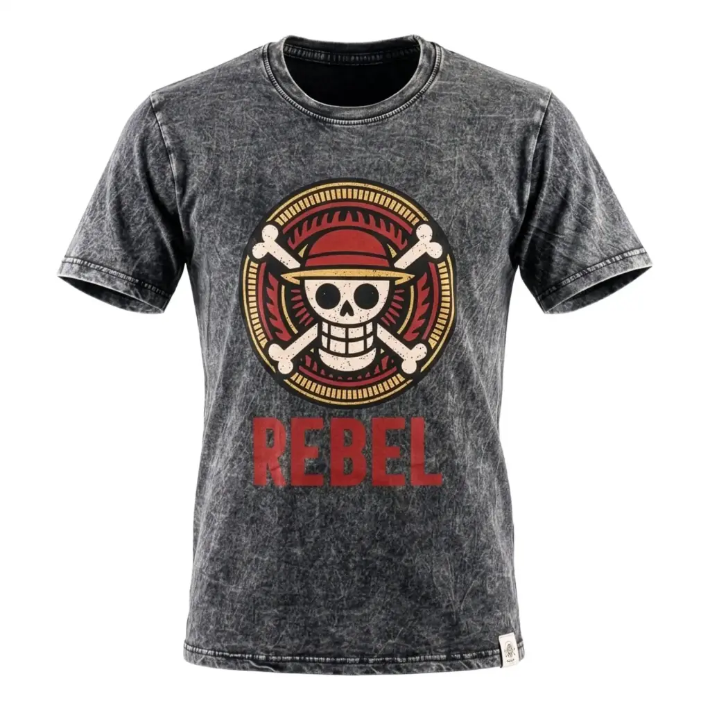 Nomad Sari Stonewashed Cotton T-Shirt – Rebel – Charcoal – Medium | www.artisangoods.co.uk 3 Nomad Sari Stonewashed Cotton T-Shirt – Rebel – Charcoal – Medium | www.artisangoods.co.uk 3