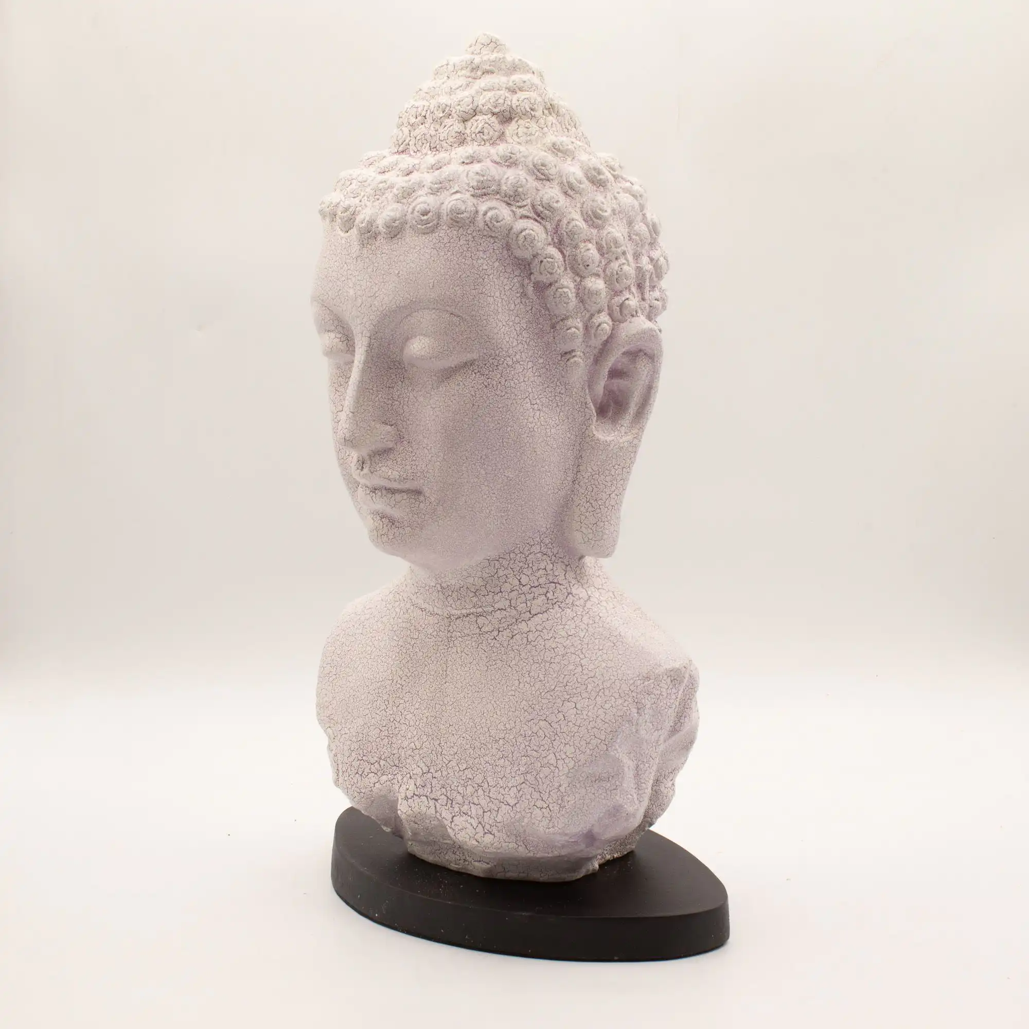Buddha Bust Lamp Lavender Crackle – Oval Stand | www.artisangoods.co.uk 7 Buddha Bust Lamp Lavender Crackle – Oval Stand | www.artisangoods.co.uk 6