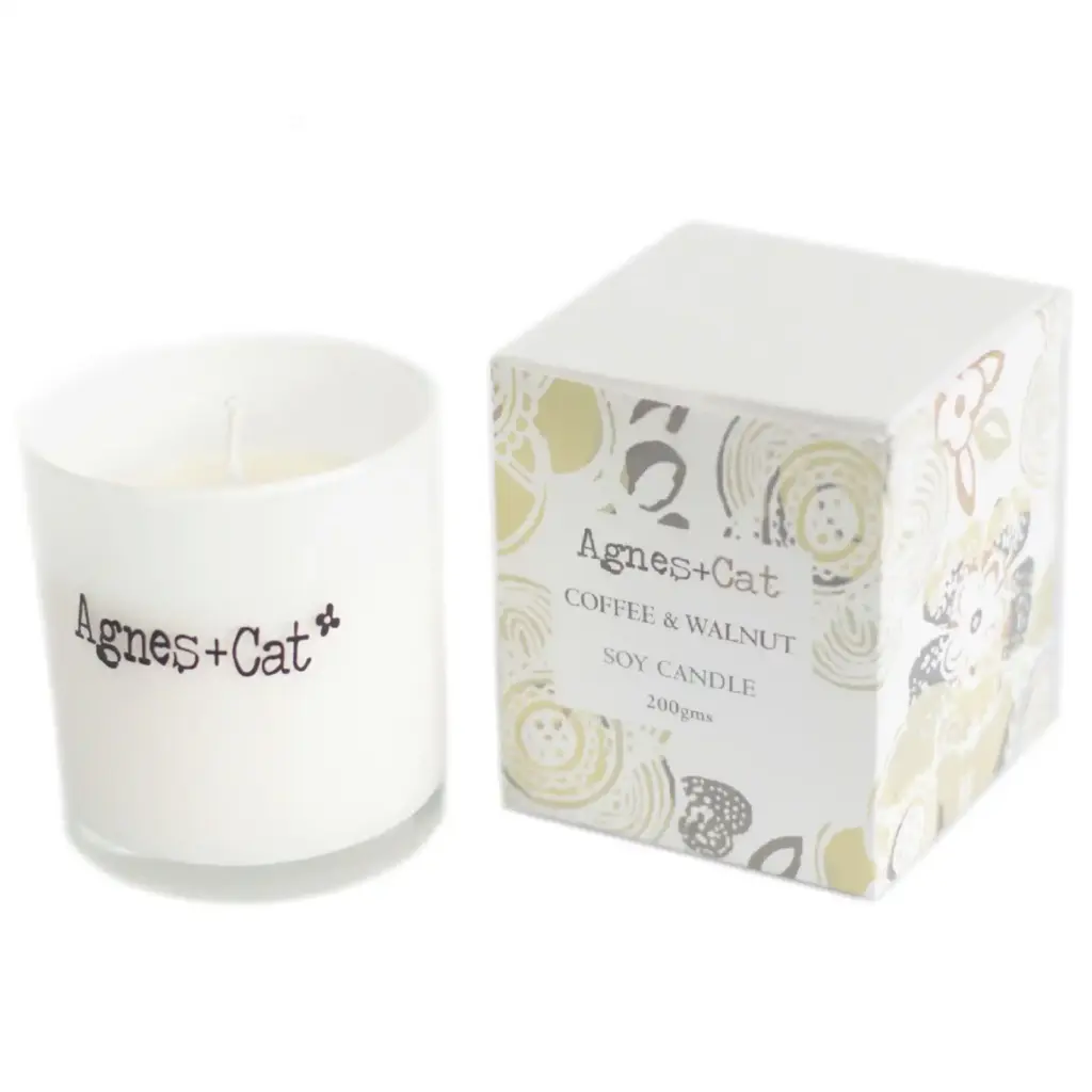 Agnes + Cat Votive Candle – Coffee and Walnut | www.artisangoods.co.uk