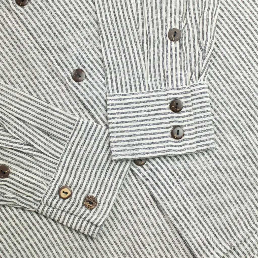 Nomad Sari Grandad Shirt – Grey Stone – Medium | www.artisangoods.co.uk 8