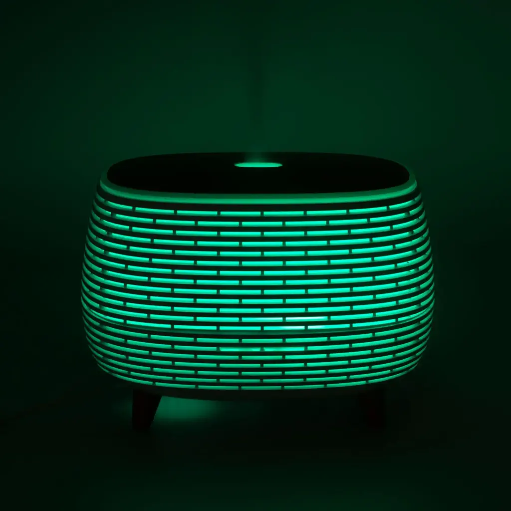 Futuristic Ribbed Aroma Diffuser with Colour-Changing Light | www.artisangoods.co.uk 9