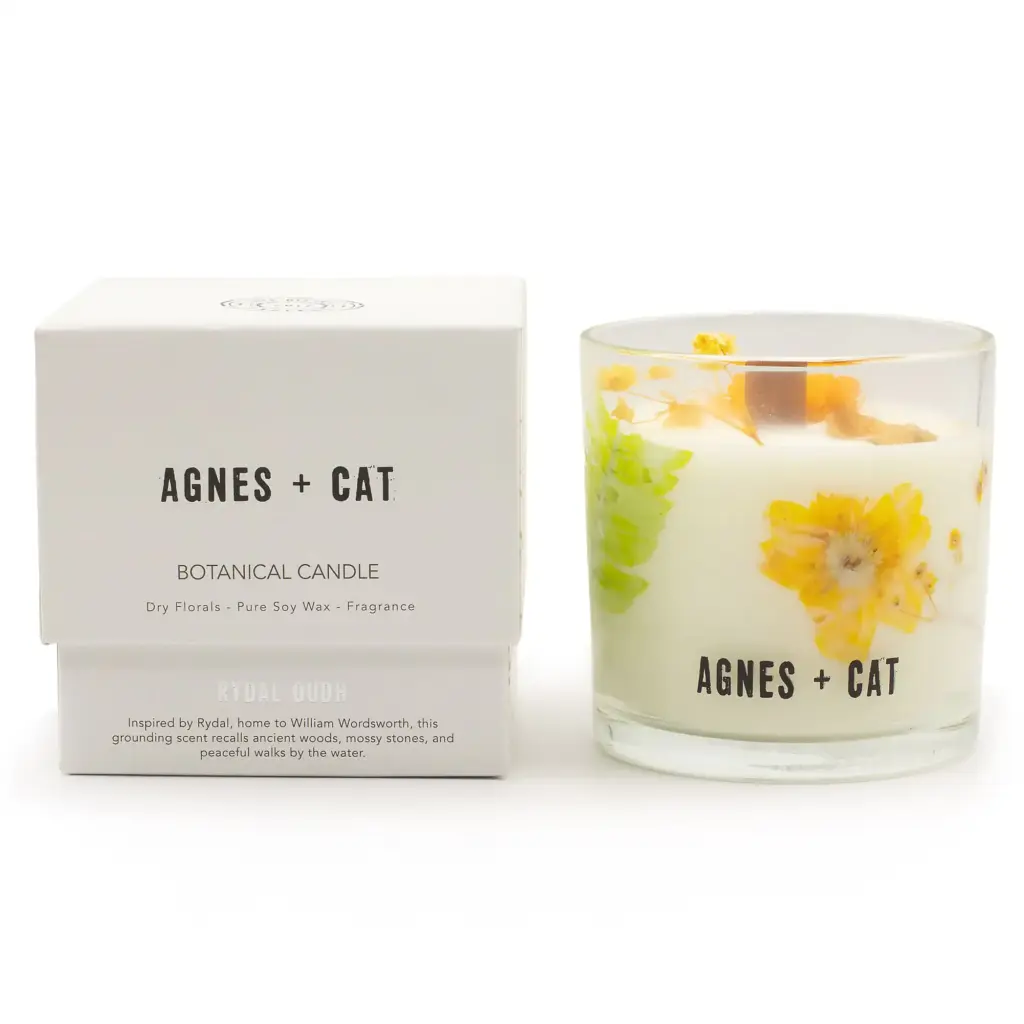 Agnes + Cat Botanical Soy Wax Candle – Rydal Oudh | www.artisangoods.co.uk 4