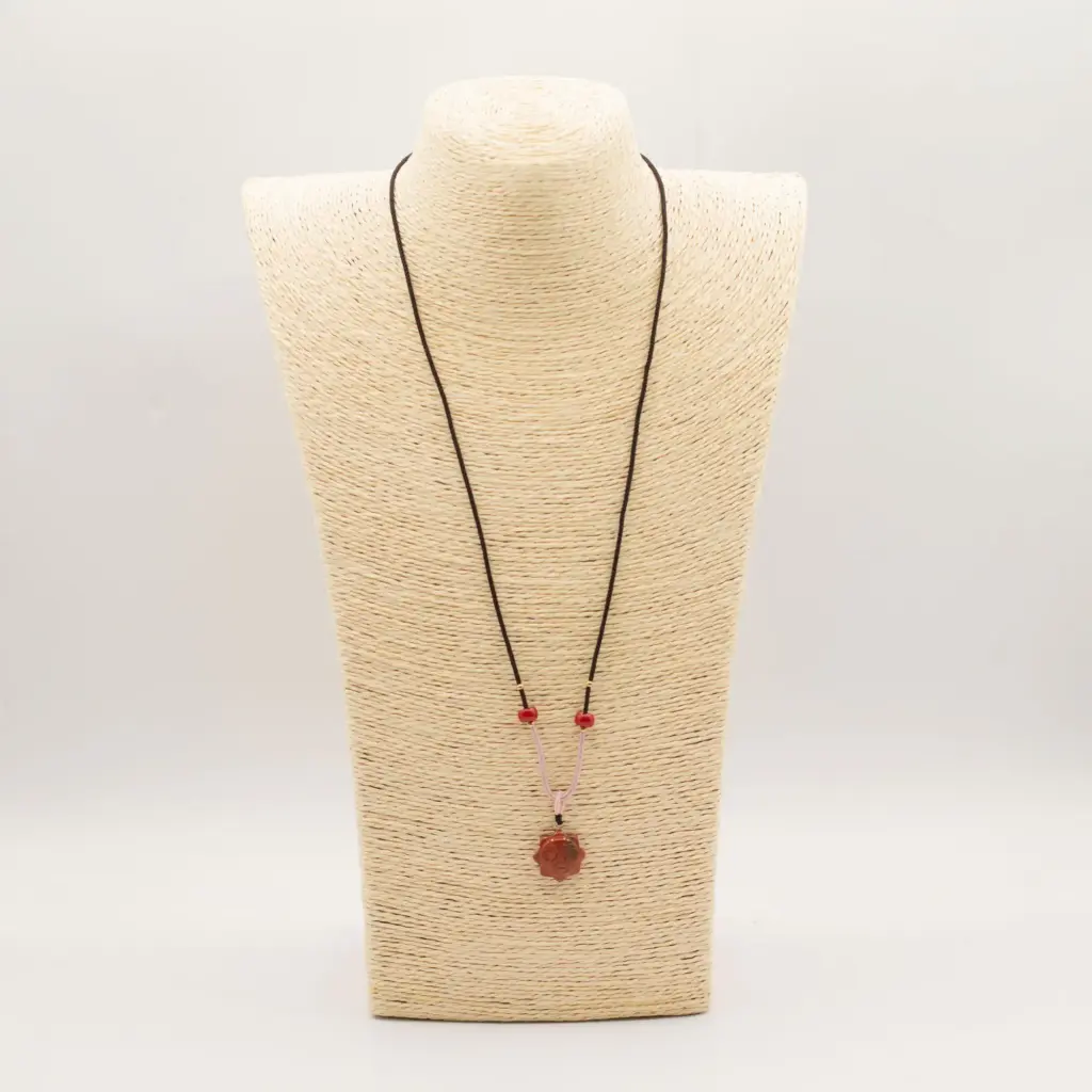 Cord Necklace Gemstone Pendant – Carnelian Sun Face | www.artisangoods.co.uk 2 Cord Necklace Gemstone Pendant – Carnelian Sun Face | www.artisangoods.co.uk 2