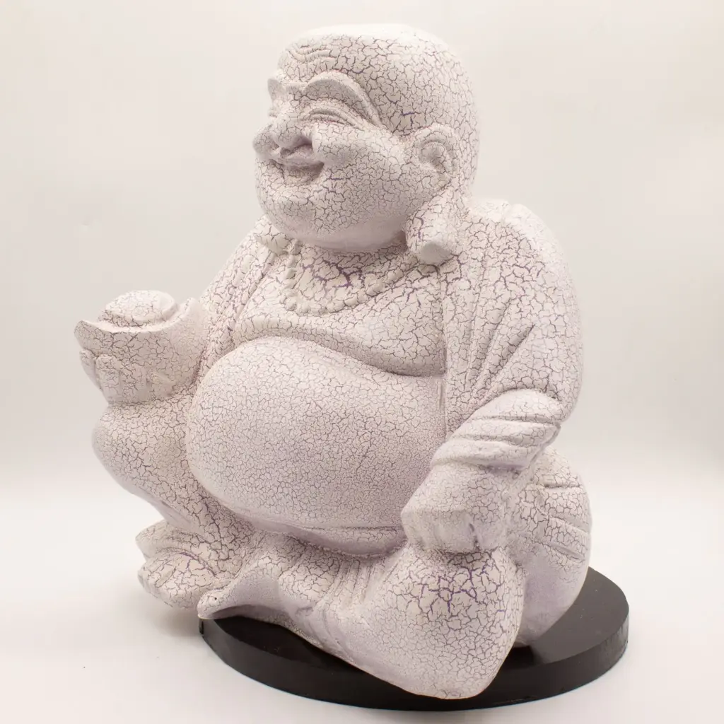 Laughing Buddha Lamp Lavender Crackle – Round Stand | www.artisangoods.co.uk 7 Laughing Buddha Lamp Lavender Crackle – Round Stand | www.artisangoods.co.uk 7