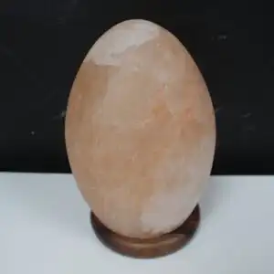 Salt Lamp Egg - Wooden Base