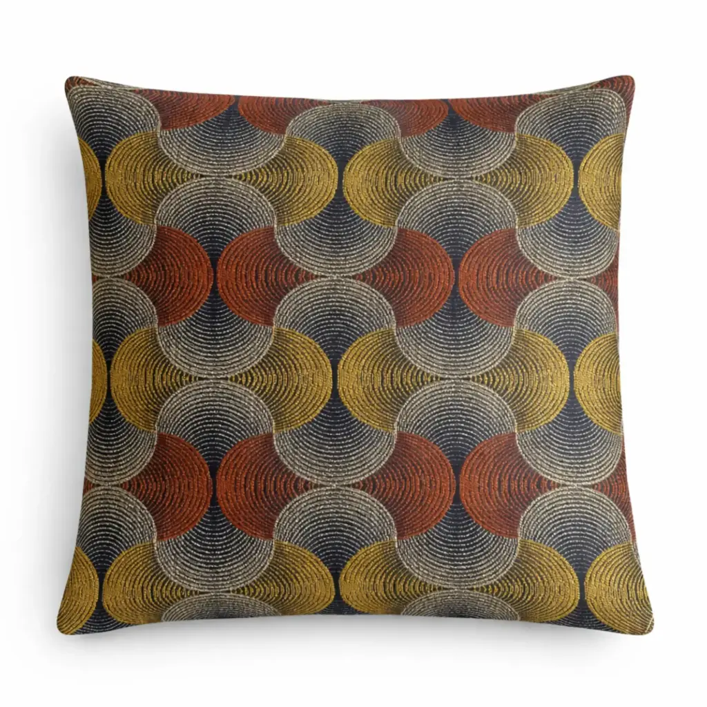 Classic Cushion Cover – Urban Swirl- 45x45cm | www.artisangoods.co.uk 2