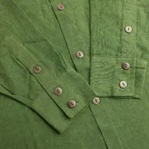 Nomad Sari Kathmandu Shirt – Forest Green – Large | www.artisangoods.co.uk 1