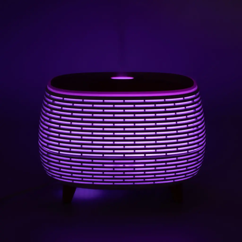 Futuristic Ribbed Aroma Diffuser with Colour-Changing Light | www.artisangoods.co.uk 11