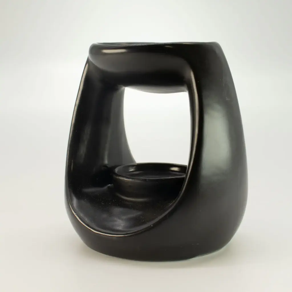 Ceramic Zen Oil Burner – Large Oval Pebble – Matt Black | www.artisangoods.co.uk 3 Ceramic Zen Oil Burner – Large Oval Pebble – Matt Black | www.artisangoods.co.uk 3