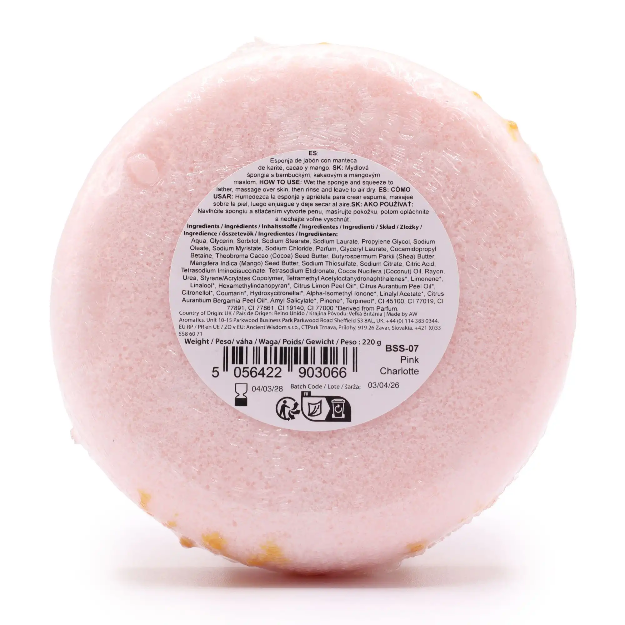 Butter Bubble Soap – Pink Charlotte | www.artisangoods.co.uk 3 Butter Bubble Soap - Pink Charlotte - Image 2