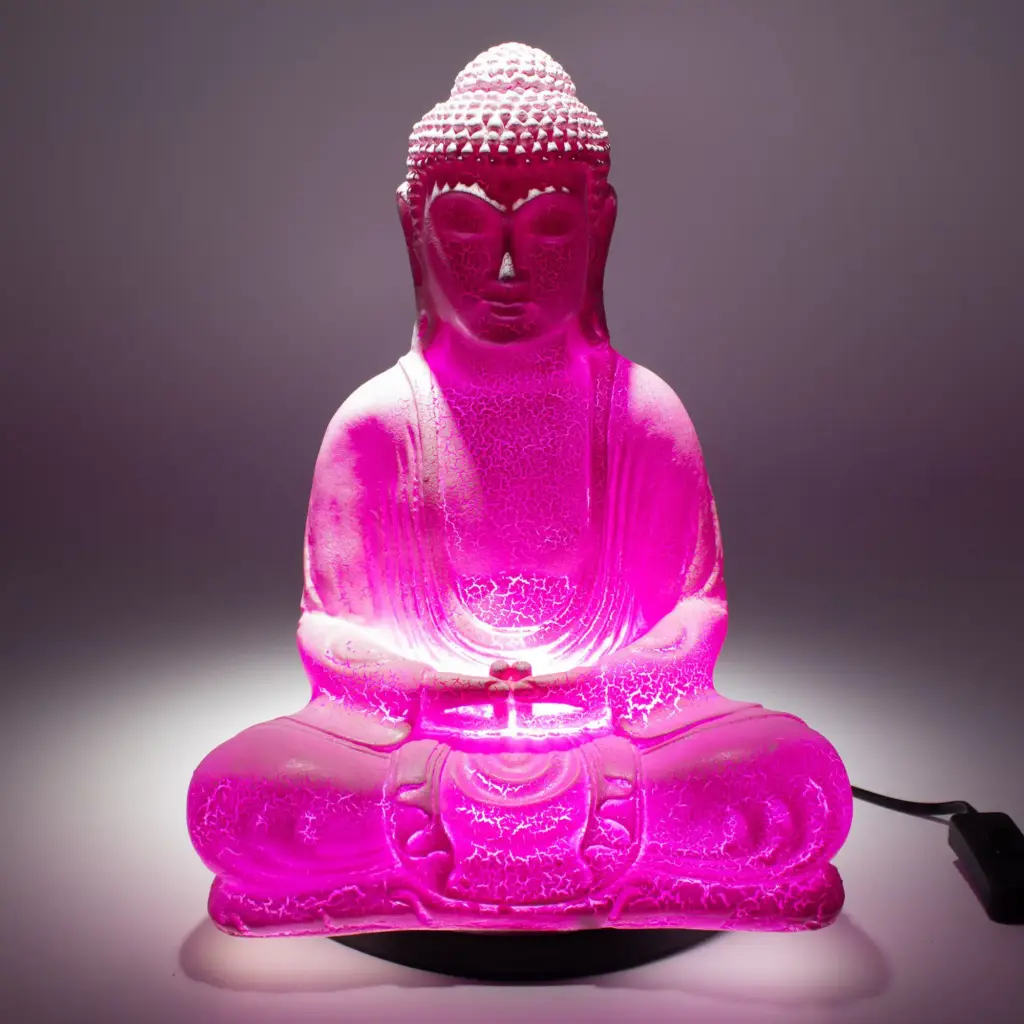 Meditation Buddha Lamp Cherry Crackle – Oval Stand | www.artisangoods.co.uk 4 Meditation Buddha Lamp Cherry Crackle – Oval Stand | www.artisangoods.co.uk 4