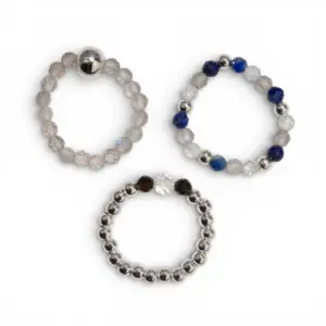 Nymph Spirit Gemstone Ring Set – Northern Lights | www.artisangoods.co.uk 3