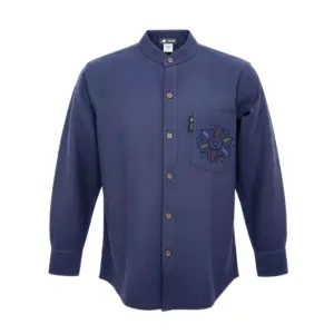 Nomad Sari Kathmandu Shirt – Indigo – Medium | www.artisangoods.co.uk 10
