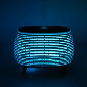 Futuristic Ribbed Aroma Diffuser with Colour-Changing Light | www.artisangoods.co.uk 12