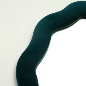 Soft Squiggly Mirror – Oval Pebble – Royal Teal (20.5×32.5×2.3cm) | www.artisangoods.co.uk 2
