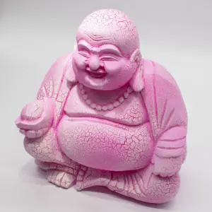 Laughing Buddha Lamp Dragonfruit – Round Stand | www.artisangoods.co.uk 2
