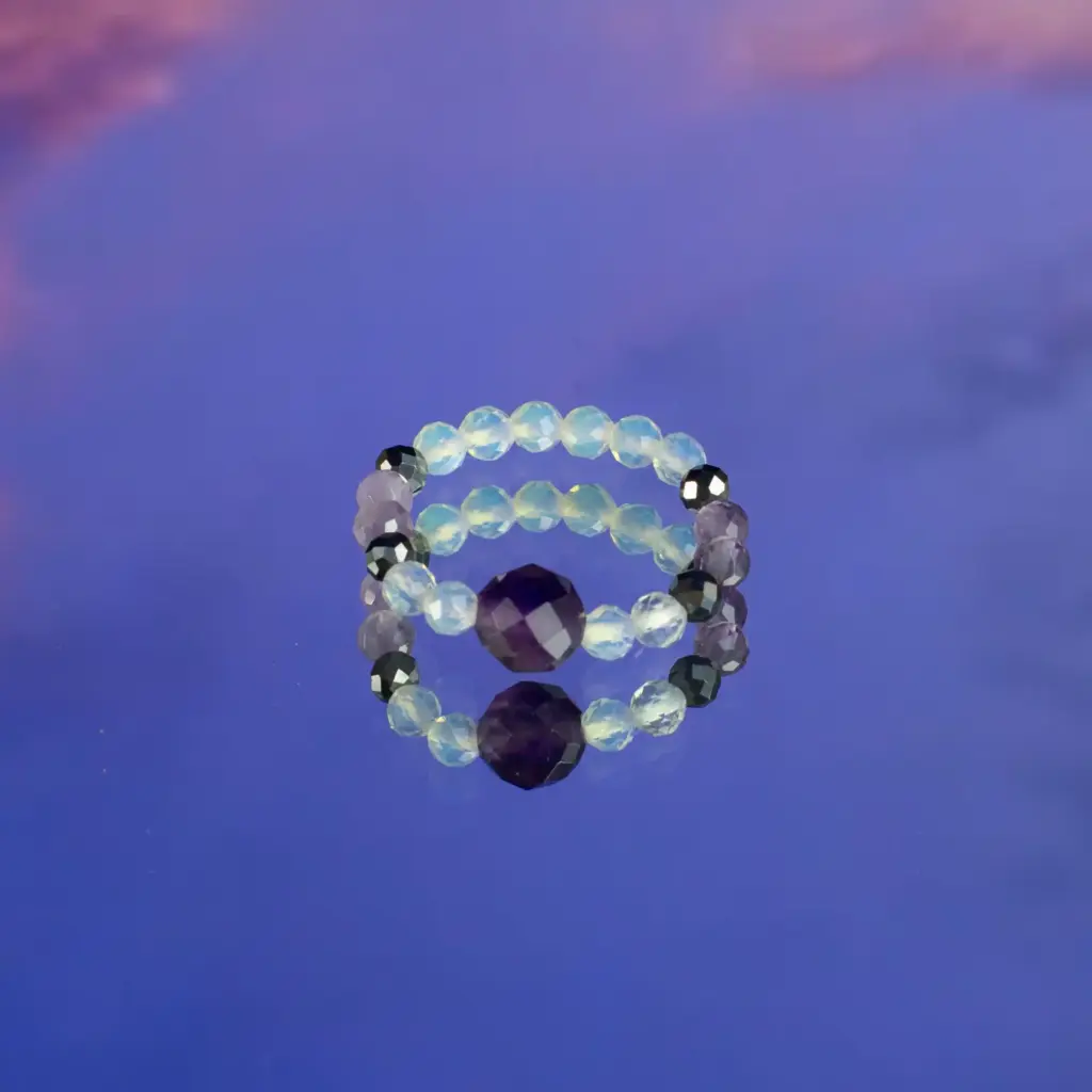 Nymph Spirit Gemstone Ring Set – Full Moon | www.artisangoods.co.uk 5