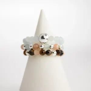 Nymph Spirit Gemstone Ring Set – Sea Sunset | www.artisangoods.co.uk 2