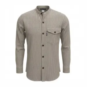 Nomad Sari Grandad Shirt – Grey Stone – Large | www.artisangoods.co.uk 4