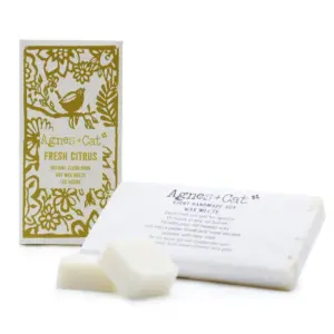 Agnes + Cat Box of 8 Wax Melts – Fresh Citrus | www.artisangoods.co.uk 1
