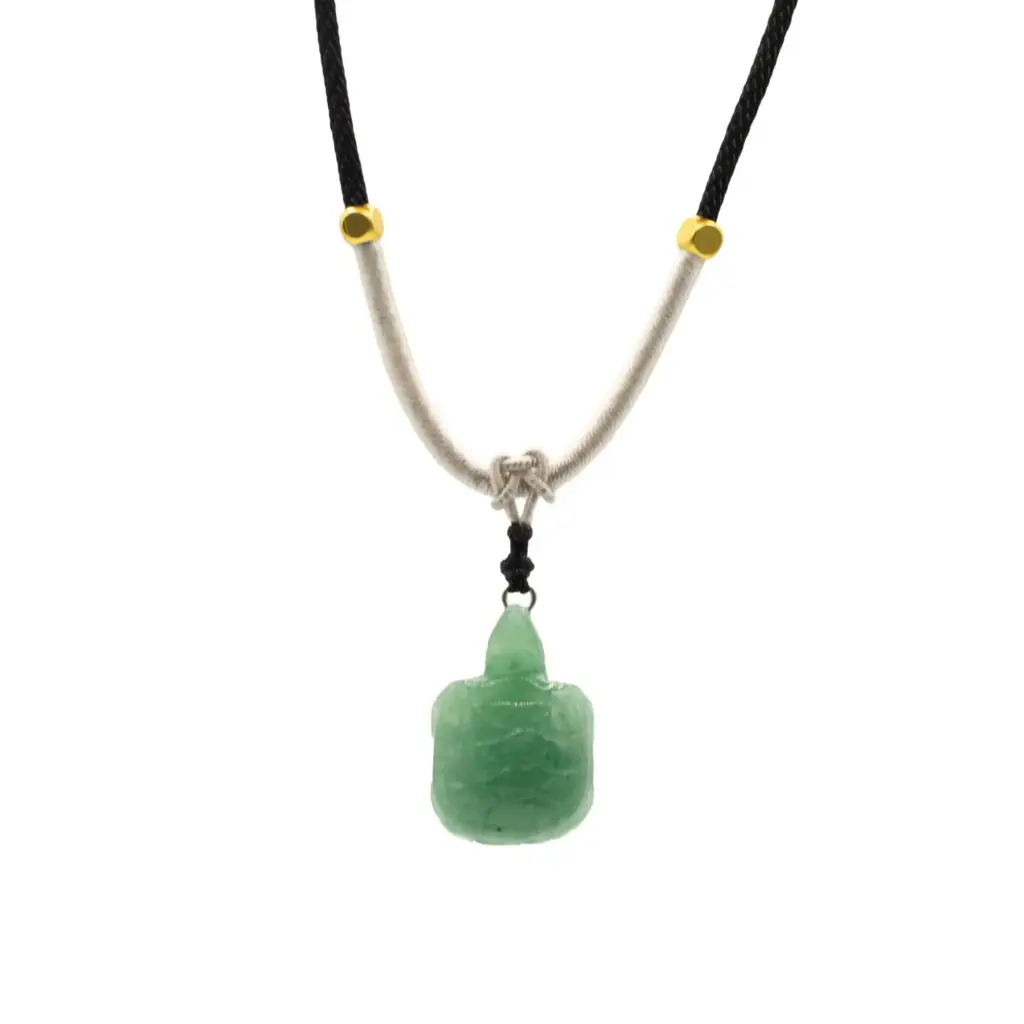 Cord Necklace Gemstone Pendant – Jade Turtle | www.artisangoods.co.uk 3 Cord Necklace Gemstone Pendant – Jade Turtle | www.artisangoods.co.uk 3