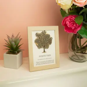 Gemstone Picture – Tree of Life – Pyrite (20×14.7x1cm) | www.artisangoods.co.uk 2