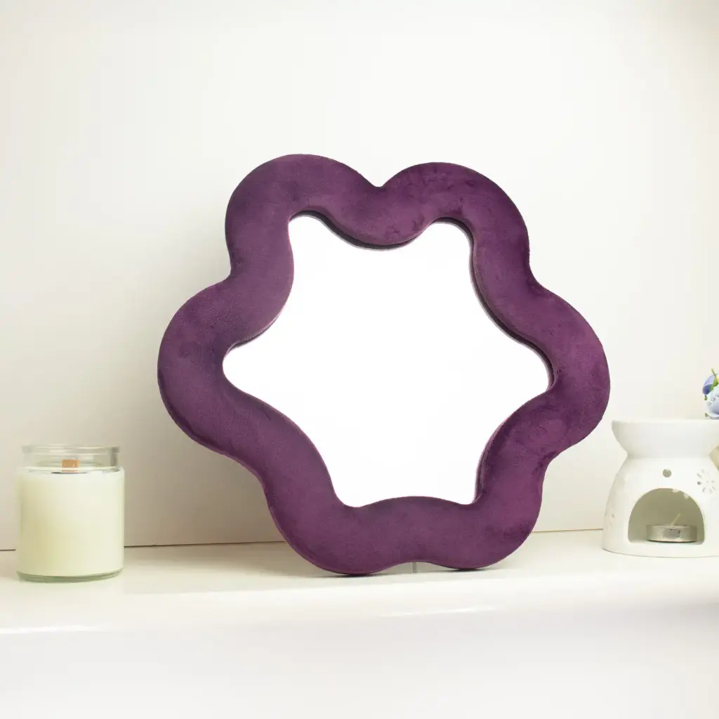 Soft Squiggly Mirror – Star – Mauve (33x31x2.3cm) | www.artisangoods.co.uk 2 Soft Squiggly Mirror – Star – Mauve (33x31x2.3cm) | www.artisangoods.co.uk 2