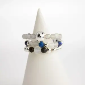 Nymph Spirit Gemstone Ring Set – Northern Lights | www.artisangoods.co.uk 2
