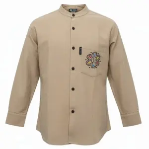 Nomad Sari Kathmandu Shirt – Stone – XL | www.artisangoods.co.uk 2