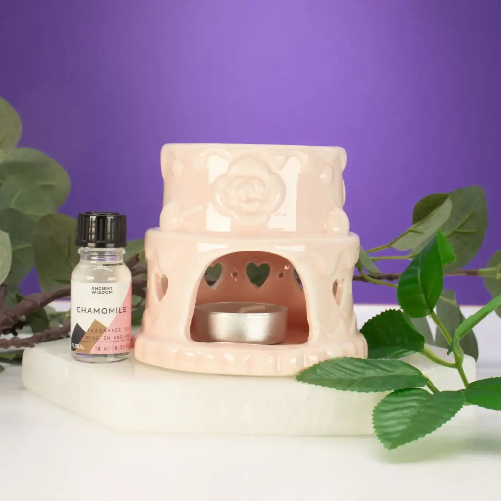 Ceramic Cake Oil Burner – Hearts – Pink | www.artisangoods.co.uk 2 Ceramic Cake Oil Burner – Hearts – Pink | www.artisangoods.co.uk 2