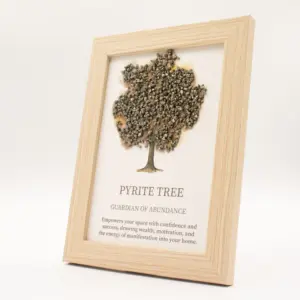 Gemstone Picture – Tree of Life – Pyrite (20×14.7x1cm) | www.artisangoods.co.uk 3