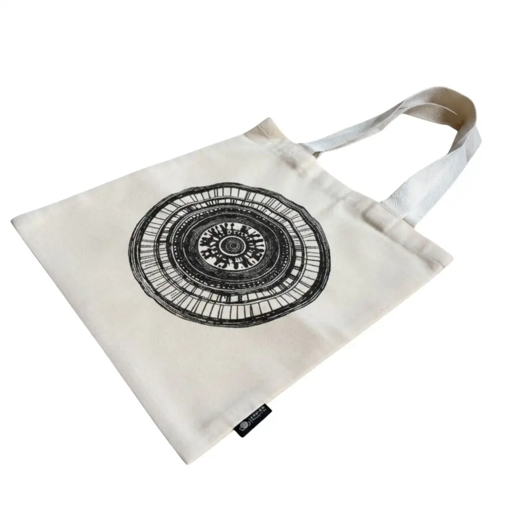 Nomad Sari Iconic Basic Tote Bag – Urban Mandala – Natural 4oz | www.artisangoods.co.uk 4 Nomad Sari Iconic Basic Tote Bag – Urban Mandala – Natural 4oz | www.artisangoods.co.uk 4