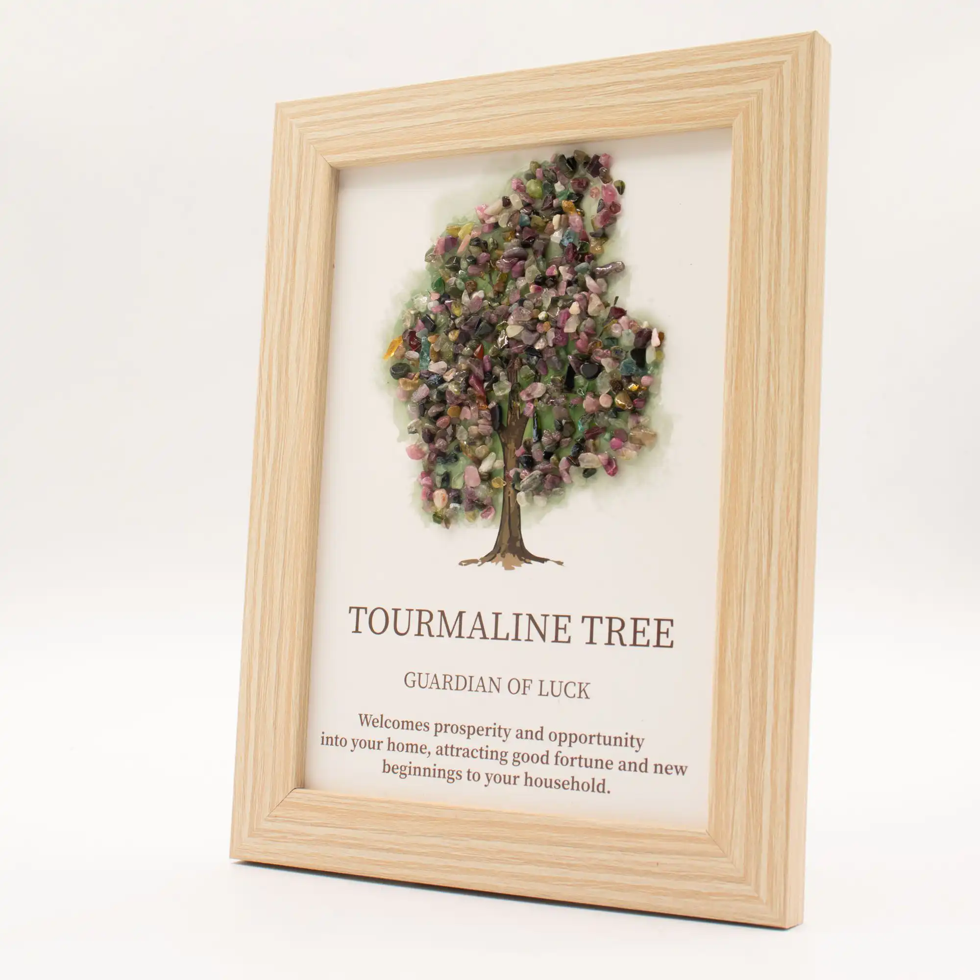 Gemstone Picture – Tree of Life – Toruraline (20×14.7x1cm) | www.artisangoods.co.uk 4 Gemstone Picture - Tree of Life - Toruraline (20x14.7x1cm) - Image 3