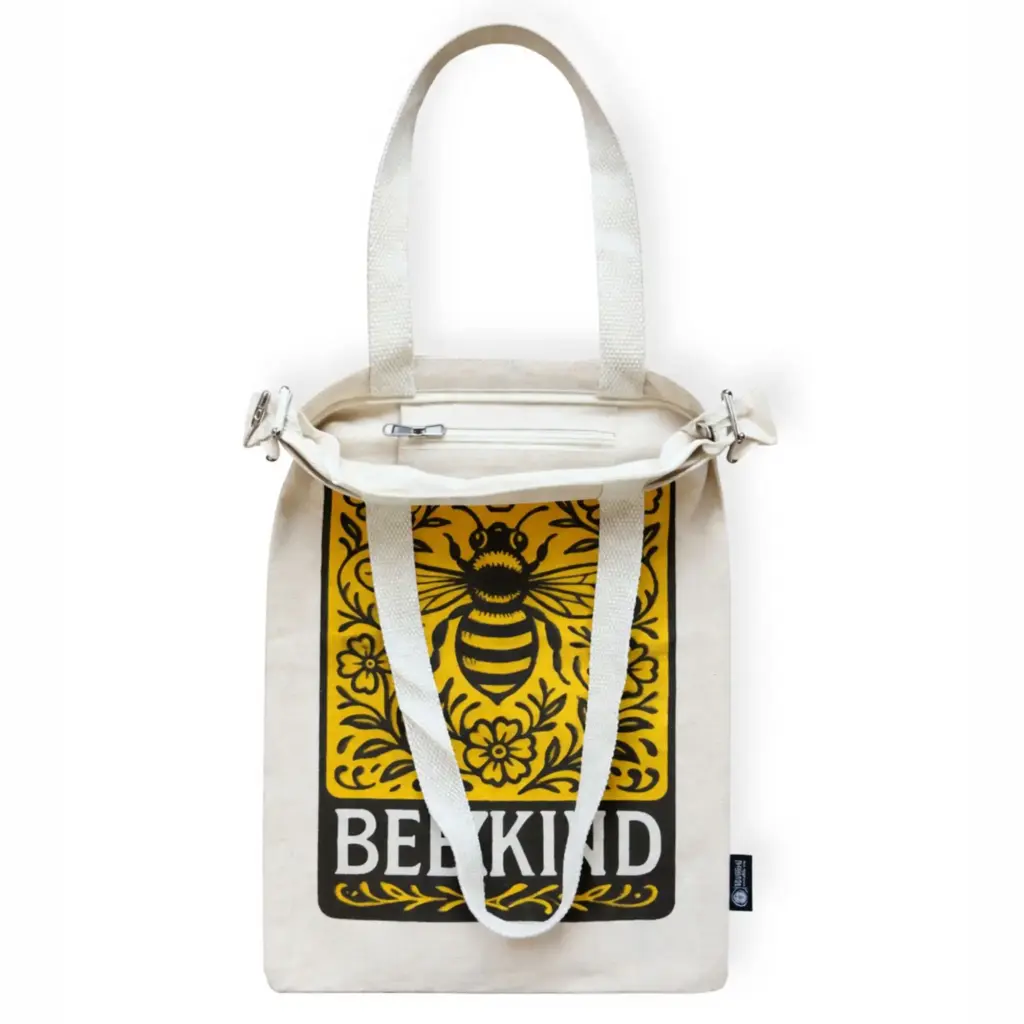 Nomad Sari Iconic Toni Tote Bag – Bee Kind – Natural 10oz | www.artisangoods.co.uk 6