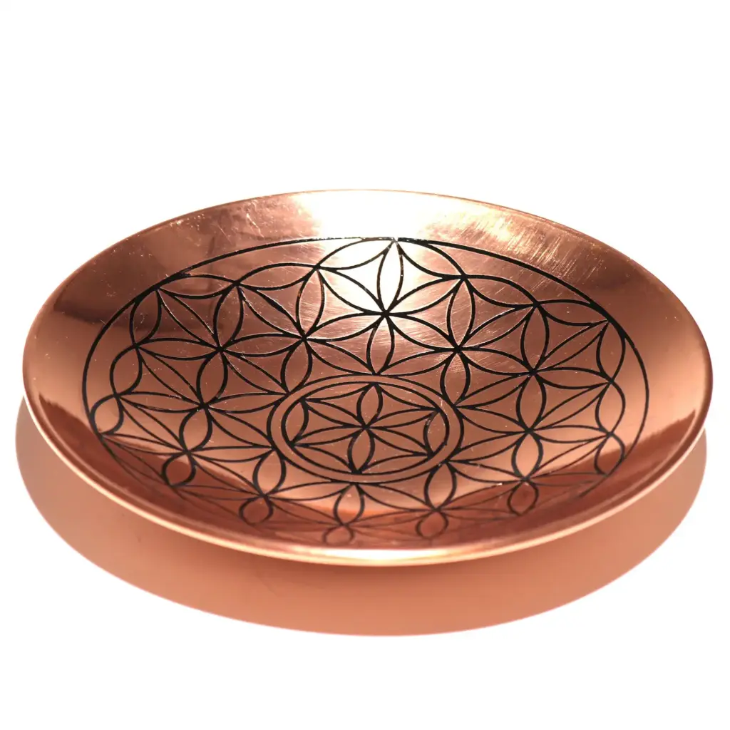 Copper Offer / Smudge Plate – Flower of Life | www.artisangoods.co.uk