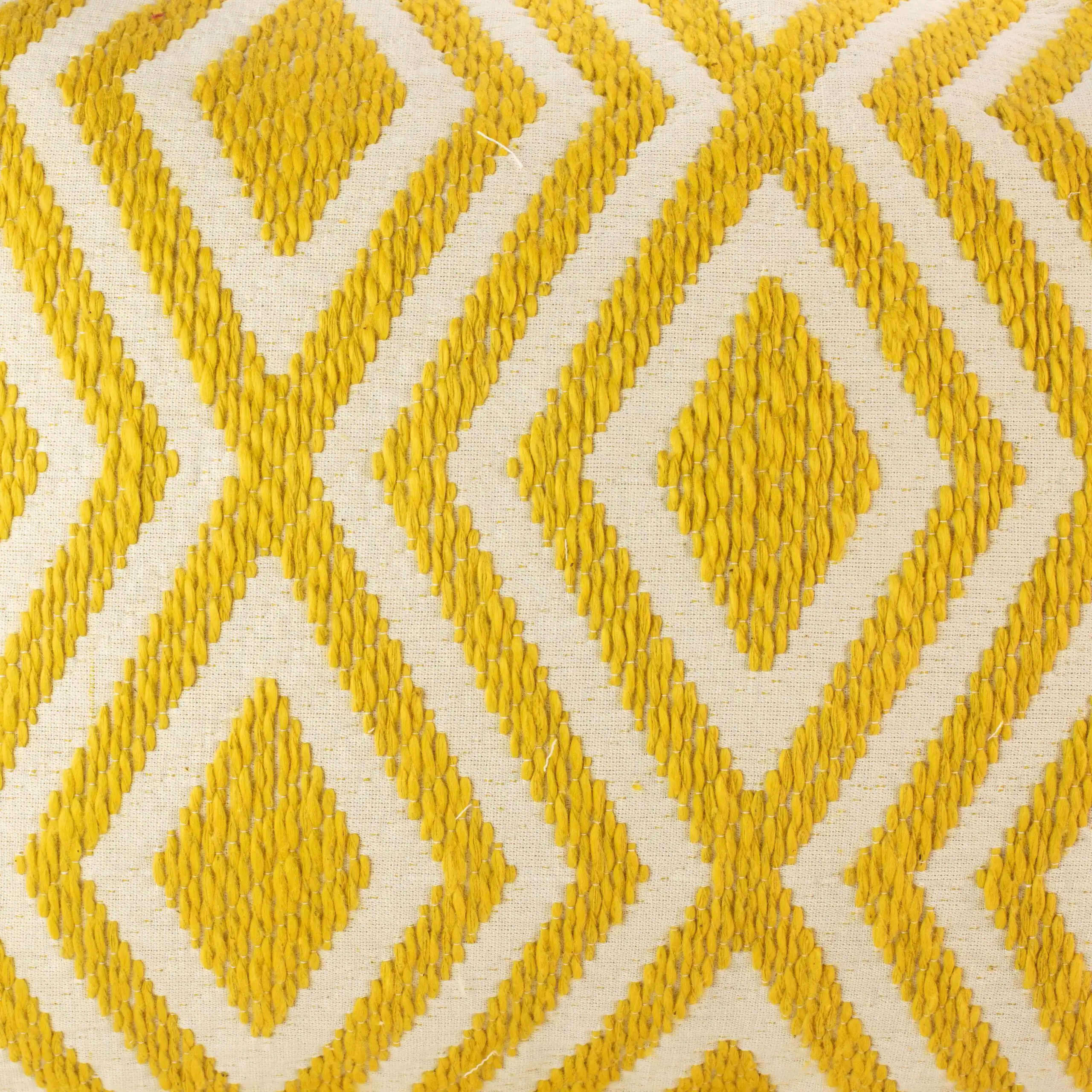 Classic Cushion Cover - Mustard Diamonds- 30x50cm - Lumber Style - Image 5
