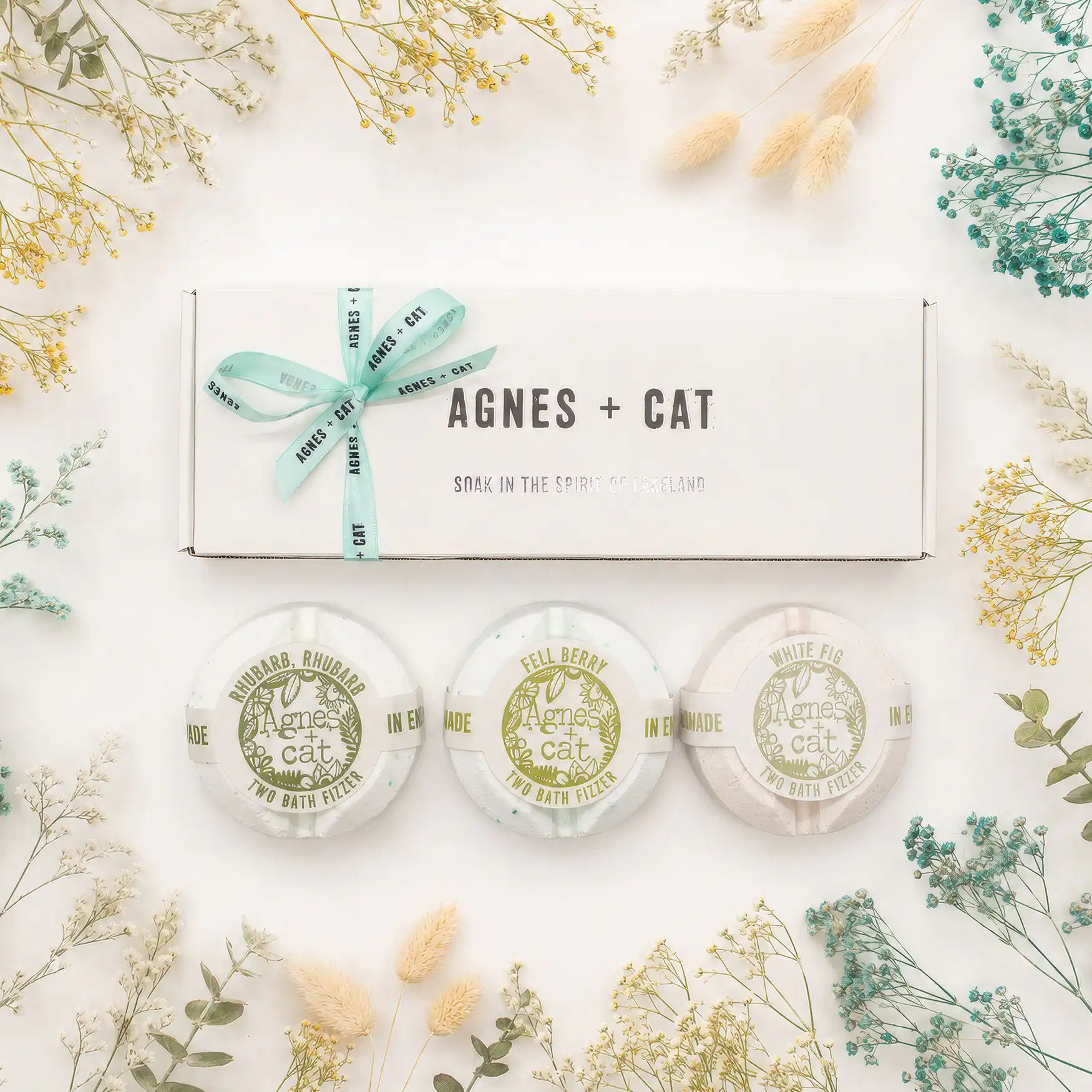 Agnes + Cat Berry & Fig Bath Fizzer Gift Set - Image 1
