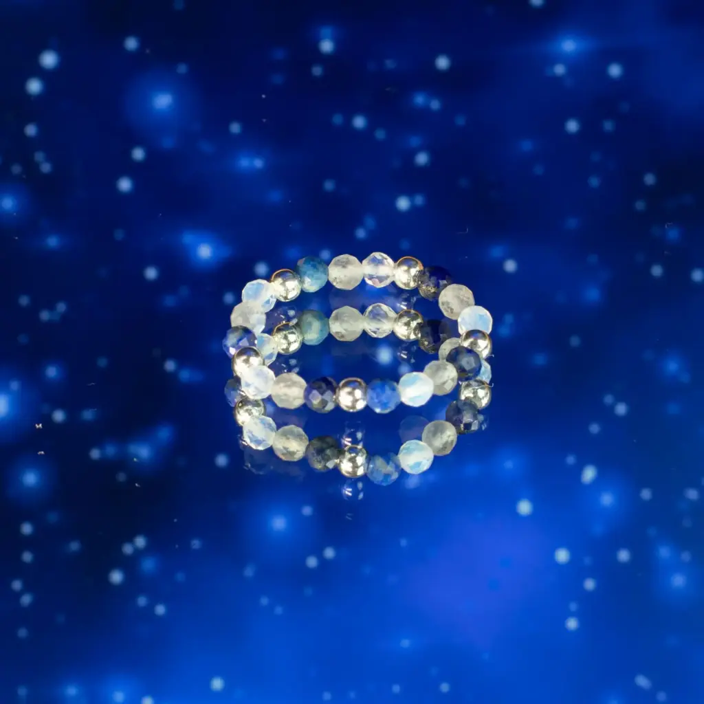 Nymph Spirit Gemstone Ring Set – Northern Lights | www.artisangoods.co.uk 7