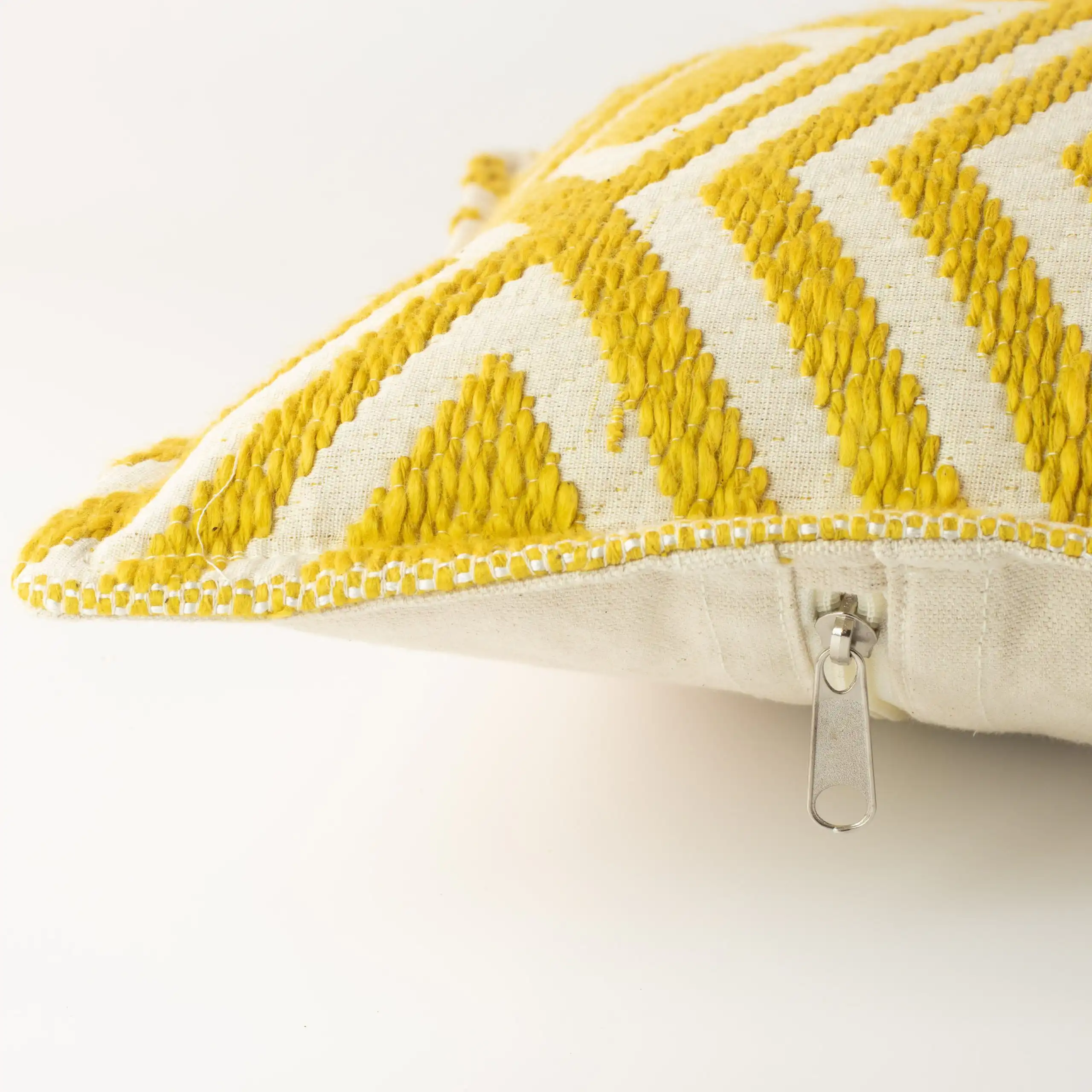 Classic Cushion Cover - Mustard Diamonds- 30x50cm - Lumber Style - Image 4