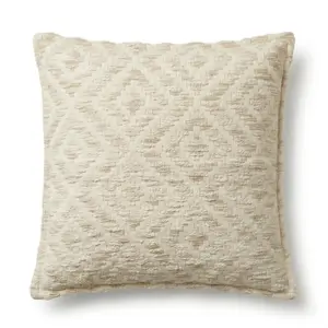 Classic Cushion Cover – Neutral Geo Creme – 45x45cm | www.artisangoods.co.uk 3